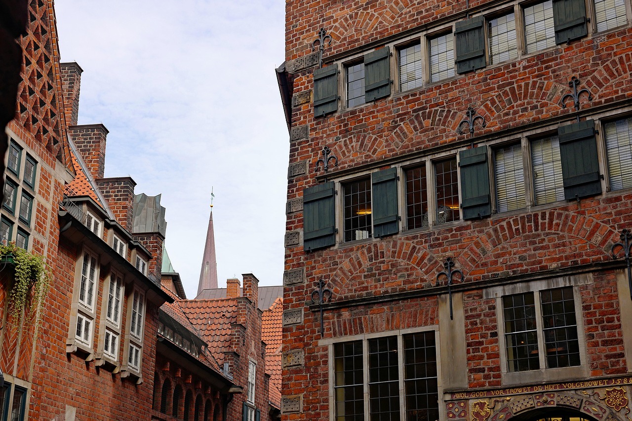 Die architektonisch einzigartige Böttcherstraße in Bremen